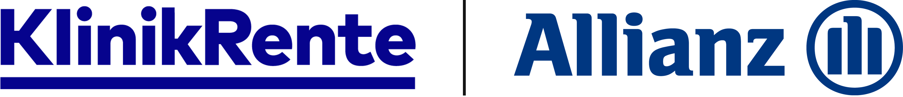 Logos der Klinikrente und der Allianz