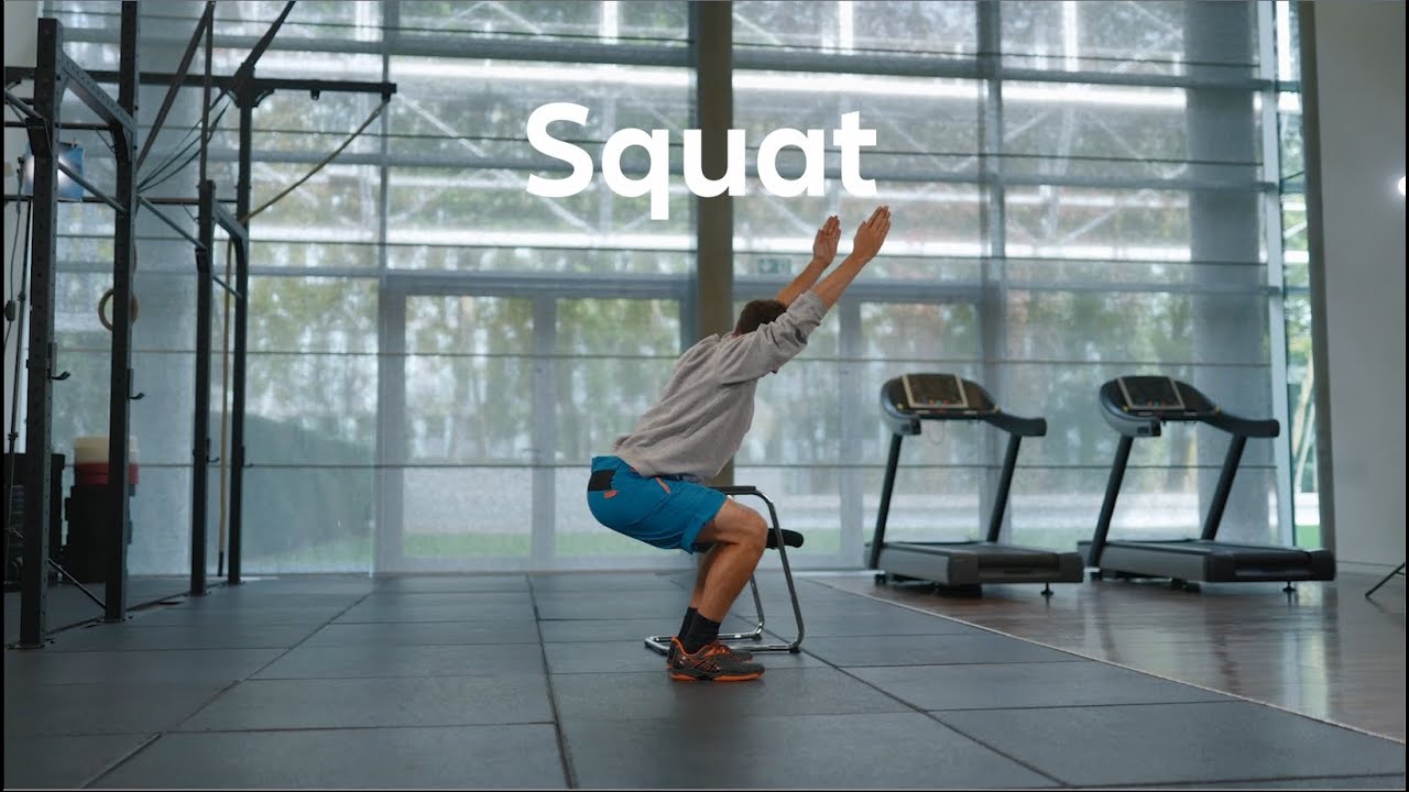 Video: Allianz gegen Schmerz – Übungen mit Felix Neureuther: Squat